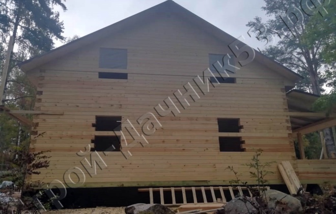 2 Брусовой дом П-19 11×9, 180 м², Ленинградская область, Выборгский район, Посёлок Краснофлотское (6)